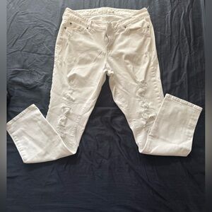 Torrid White Denim Pants 16